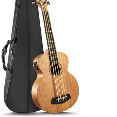 Mahogany 30" Acoustic & Electric Ukulele Bass image 1