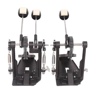 Double Bass Drum Pedal Kick Twin Dual Chain Drive Percussion for rock Music image 6