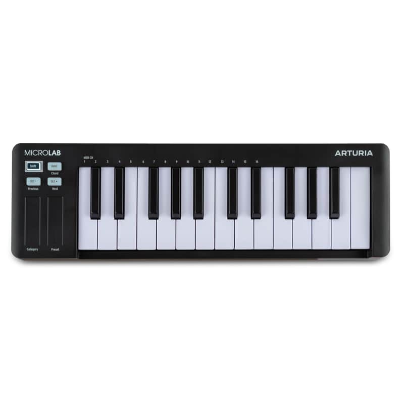 Arturia MICROLAB-MK3 Universal Midi Controller (Black) image 1