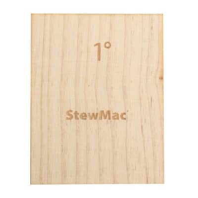 StewMac Neck Shims for Guitar, Blank - 6 Pack of 1 Degree Shims image 1