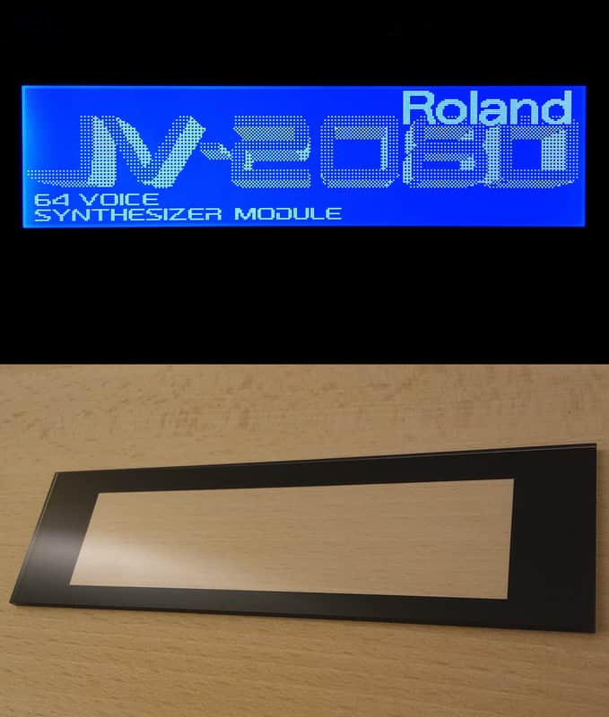 New blue display + glass protective cover for Roland Jv 2080 (price valid until 03/08) image 1