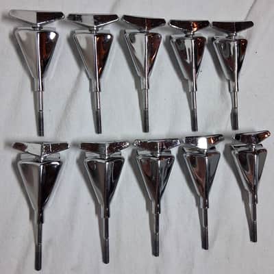 10 Vintage Pearl Bass Drum T-rods and Claws 1970s .. Hard to find image 2