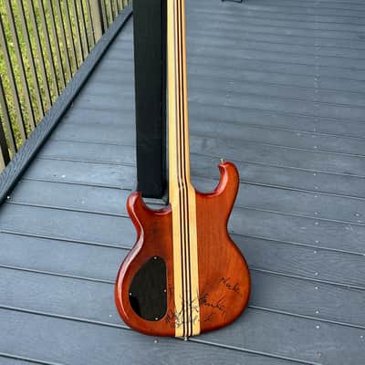 Alembic Persuader PMSB-5 5 String Bass 1988 - a stunning Bocate Top signed by Stanley, Victor, Marcus, Chick, Herbie & many more. image 3