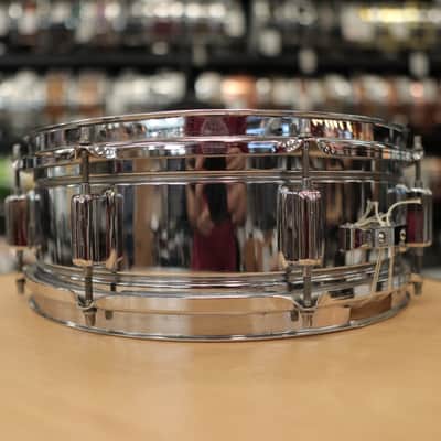 Vintage Rogers 5x14" Fullerton Era Powertone Chrome over Brass Snare Drum image 5