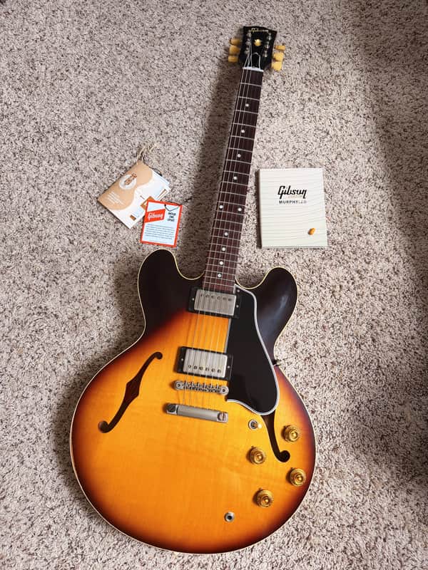 2024 Gibson Custom Shop Limited Edition 1958 ES-335 Reissue - Murphy Lab Heavy Aged - Faded Tobacco Burst image 1