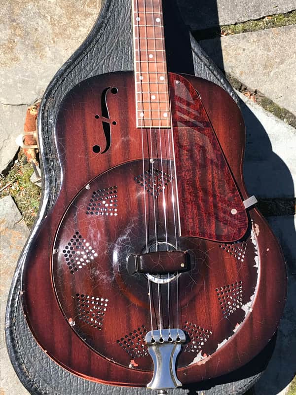 1937 National Triolian Resophonic Steel body Tenor image 1