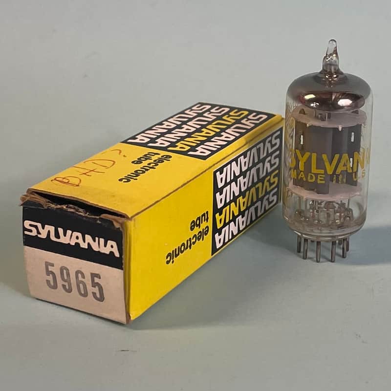 1950s Sylvania 5965 12AV7 Vintage Made In USA Preamp Tube T177 image 1