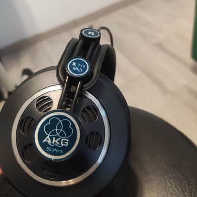 AKG K240 MKII Professional Semi-Open Back Studio Headphones 2010s - Black image 1