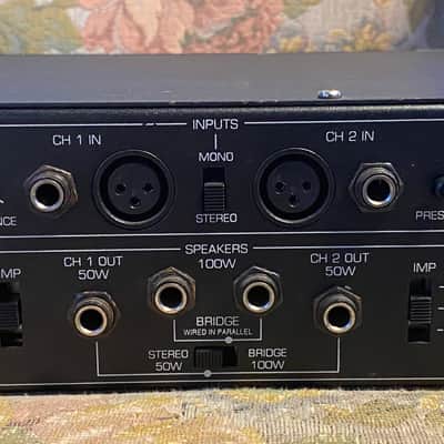 Carvin TUBE 100 Stereo Power Amp Black image 5