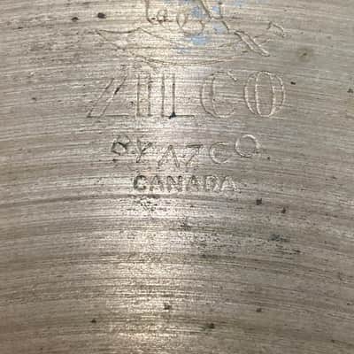 60s – 70s Zildjian Top / pre-Sabian Zil Co by AZ Co Bottom  14” hi hats image 3