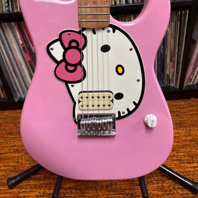 2006 Squier Hello Kitty Stratocaster Pink image 3