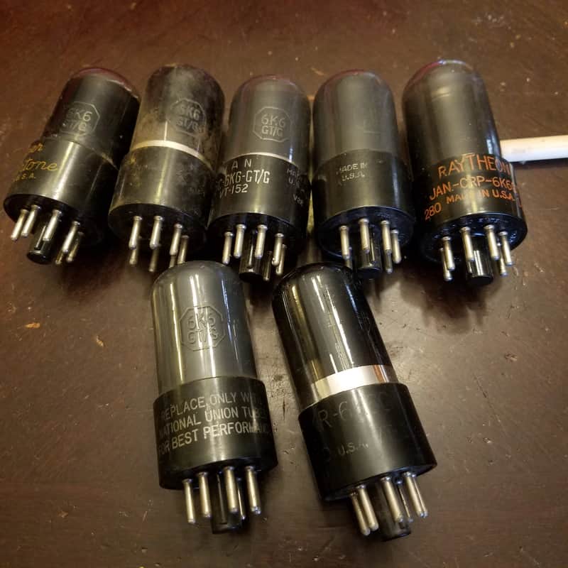 Ken-Rad etc. Pair (2) VT-152 Power Pentode tNOS AT1000 TESTED Vacuum Tube premium JAN 6K6 6K6GT/G Audio 1941-1958 image 1