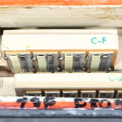 Hohner Erica 2-Row 8-Bass 21-Treble Button C-F Red Diatonic Accordion - Germany image 10