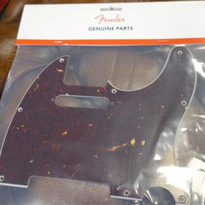 Fender Pickguard Telecaster 8-Hole Mount Tortoise Shell 4-Ply image 1