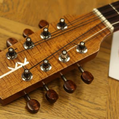 Kamaka HF-38 Curly Koa 8-String Tenor #4004 image 12