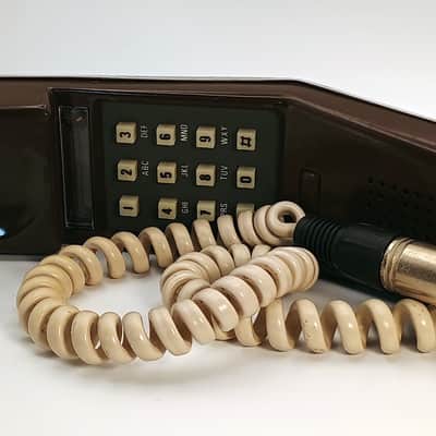 Custom Lo-Fi Telephone Microphone - Northern Electric Contempra 1970’s Handset - Brown image 2