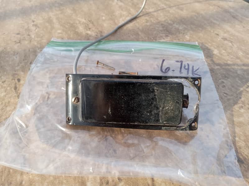Vintage Circa 1972 Gibson SB Bass Patent Number Pickup w/ Ring, Mounting Screws! Rare, Original Part! image 1
