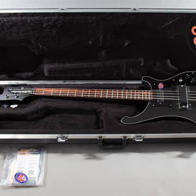 2026 Rickenbacker 4003 Noir 1 of 20 Satin Black Checkerboard Binding OHSC image 2