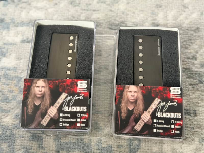 Seymour Duncan Jeff Loomis Signature Blackout Humbucker Set 2010s - Black image 1