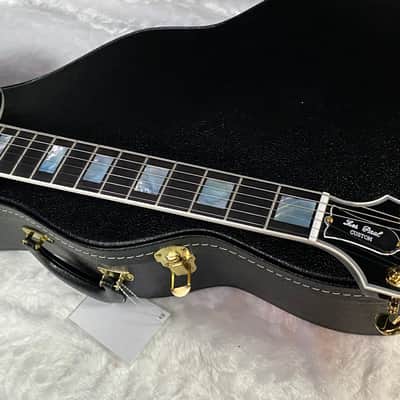 NEW! Gibson Les Paul Custom - Dealer Select - P90 Pick-Ups - VOS Ebony Finish - Custom Shop M2M - Authorized Dealer - Only 9.1 lbs - G07099 image 5