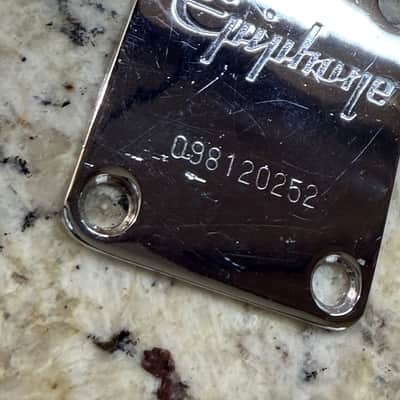 Epiphone Neck Plate - Chrome image 3