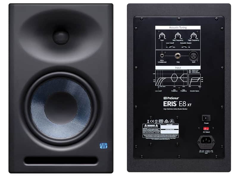 PreSonus Eris E8 XT 2-Way Active Single Studio Monitor with Wave Guide (PAIR) image 1