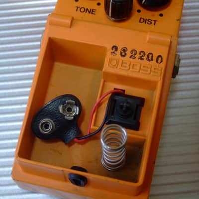 1983 RARE Boss DS-1 Distortion w/ Original Box / MIJ Made in Japan (Black Label, Long Dash) image 4