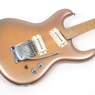 1988 Mosrite M88 - Goldburst Finish - Maple Cap Neck - Semi Mosley Signature - Original Case image 6