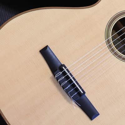 Unplayed! 2016 Taylor 712Ce-N 12 Fret Nylon Lutz Spruce Rosewood Acoustic Guitar Natural + OHSC image 4