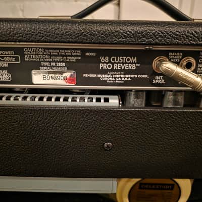Fender '68 Custom Pro Reverb 40-Watt 1x12" Guitar Combo 2021 - Present - Black image 10