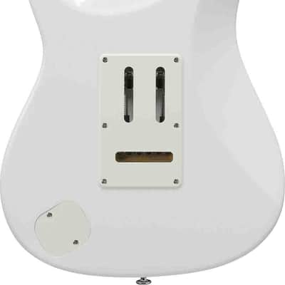 Ibanez LM1-LWH Luca Mantovanelli Signature Electric Guitar 6-String - Luna White + Case image 8