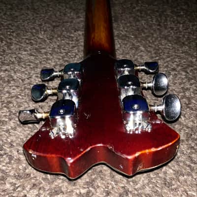 Vintage Toledo  Es 335 style semi hollow body electric guitar guitar made in japan 1970s Sunburst image 15