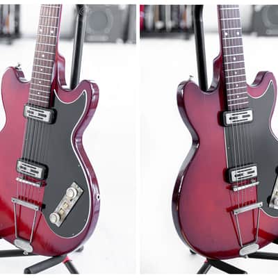 1960 Hofner Colorama II in Cherry Red image 9