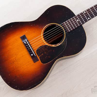 1944 Gibson Banner Logo LG-2 Vintage Wartime Acoustic Guitar w/ Case image 1