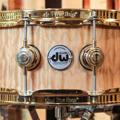 DW Collector's Gloss Lacquer Over Quilted Maple Snare Drum - 5.5x14 - SO#1234297 image 1
