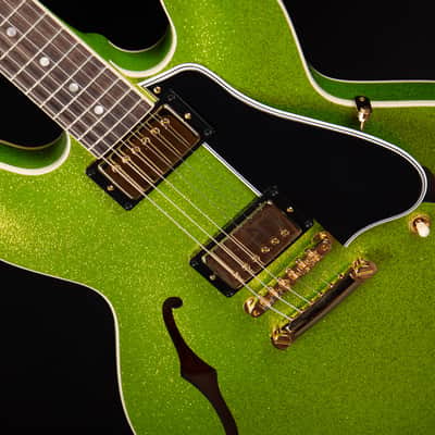 2024 - Gibson Custom Shop Made 2 Measure 1959 ES-335 Reissue Gloss Geko Green Sparkle 8.4 #A940225 image 13