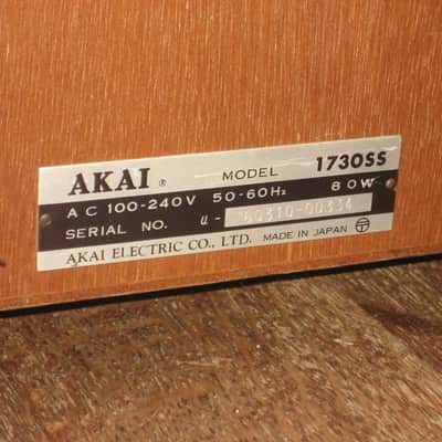 AKAI 1730-SS, Surround Stereo Four Channel Quadraphonic Open Reel Tape Deck image 9