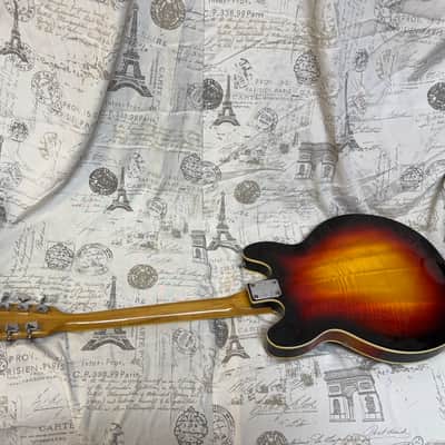 Late ‘60s Univox Hollowbody ES-335 330 Sunburst Finish Original Case NICE! image 14