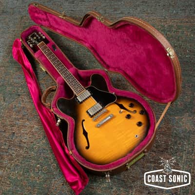 1993 Gibson ES-335 Dot Semi-Hollow Guitar Vintage Sunburst w/case image 24