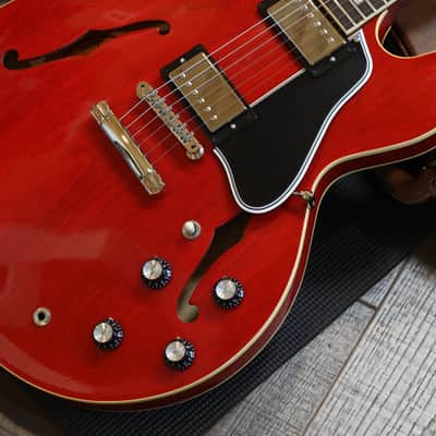 Minty! 2018 Gibson Custom Shop 1963 Reissue ES-335 Block Semi-Hollow Electric Guitar Cherry Red + COA OHSC image 7