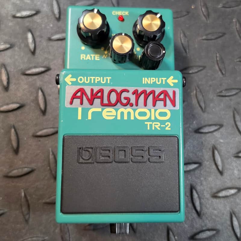 Boss TR-2 Tremolo Analogman Modded Super Added Volume Pot Mod Trem image 1