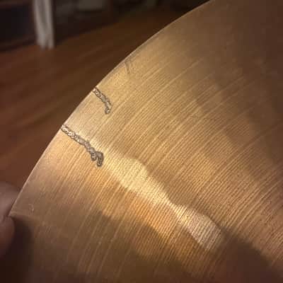 Restored Paiste 14" 2002 Heavy Hi-Hat Cymbals (bottom only) 1971 - 1980 - image 3