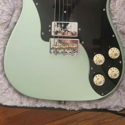 75th Anniversary Model - Fender American Professional II Telecaster Deluxe with Maple Fretboard2020 - Present - Mystic Surf Green image 3