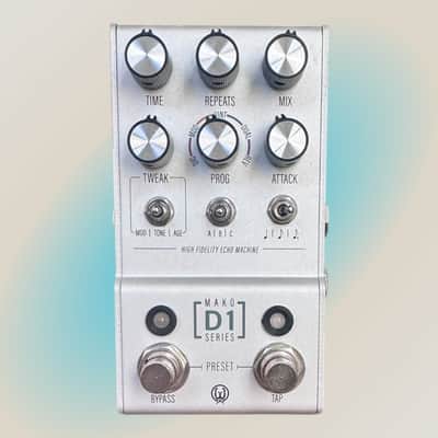 Walrus Audio Mako D1 High Fidelity Echo Machine Effect Pedal - Silver image 1