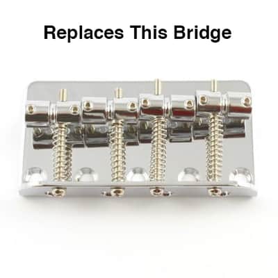 Brass Bass Bridge-Jazz Or Precision-Vintage Mount-No Mods Required-Perfect Fit image 6