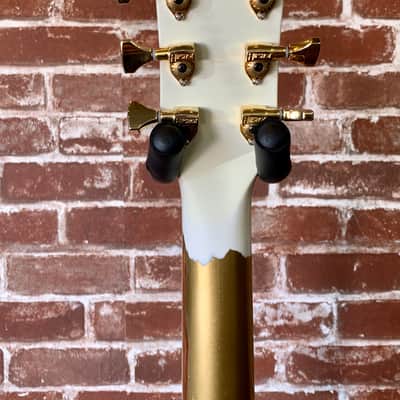 Ronin Badmoon 2020 White Over Gold Relic (White Falcon Style) New *Last one ever* Clean Demo added. (Authorized Dealer image 12