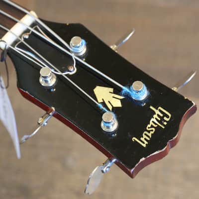 Vintage! 1962 Gibson EB-0 w/ OG Bakelite PUP Electric Bass Cherry Red + HSC image 11