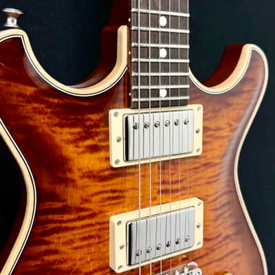 Knaggs Influence Series - Keya - Aged Scotch - Gloss Nitro Finish - T2 Maple/Mahogany Top - Mahogany Neck - Indian Rose Wood Fret Board - Lollar Imperial K Pickups - Nickel Hardware - Gold Knobs - OHSC - Call for Best Price !!! image 4