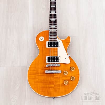 1992 Gibson Les Paul Classic Plus Trans Amber Flame Top, 100% Original w/ Case, Lightweight image 2