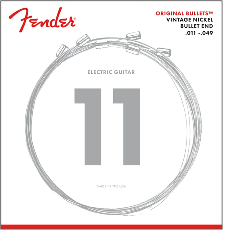 Fender 3150 Original Bullets Pure Nickel Electric Guitar Strings Gauges .011 -.049 image 1